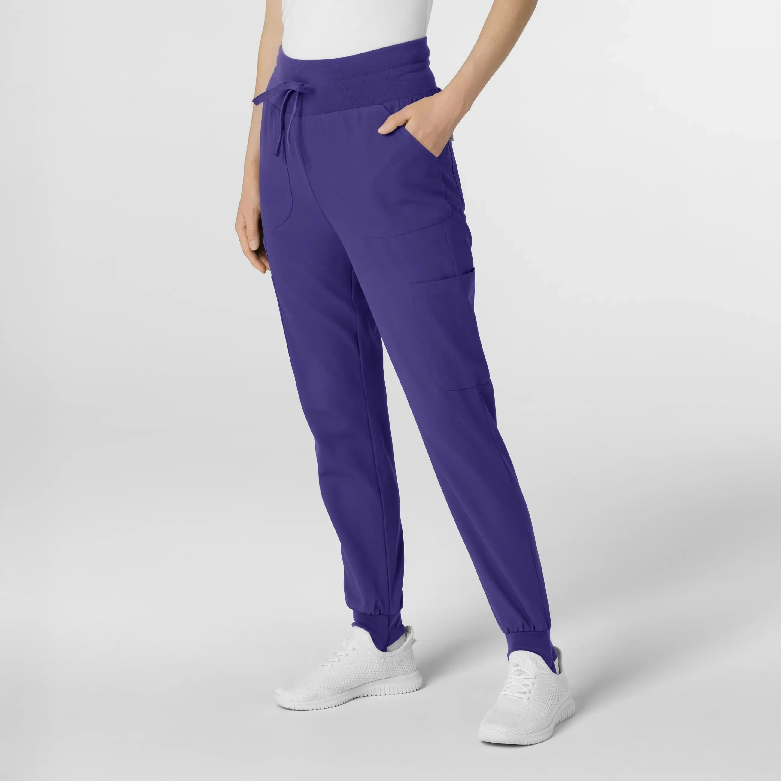 Wink Women's Convertible Stirrup Jogger Scrub Pant - Grape