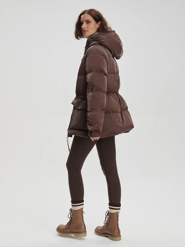 Women's Mid-Length Oversized Puffer Jacket By TJS