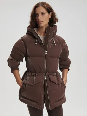 Women's Mid-Length Oversized Puffer Jacket By TJS