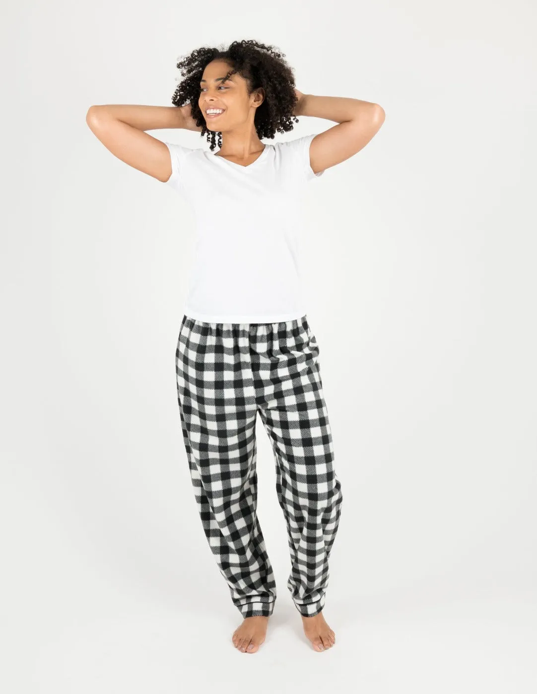 Women's Plaid Fleece Pants