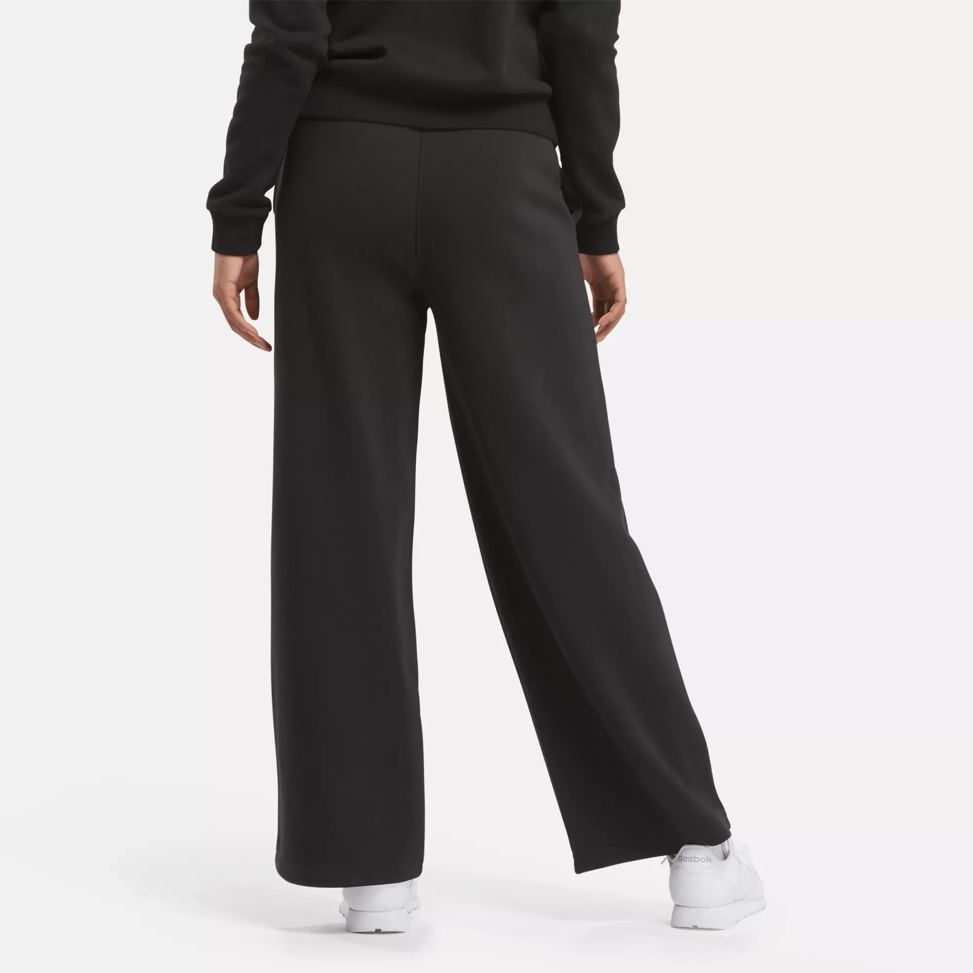 Women's Reebok Identity Small Logo Fleece Wide Leg Pants