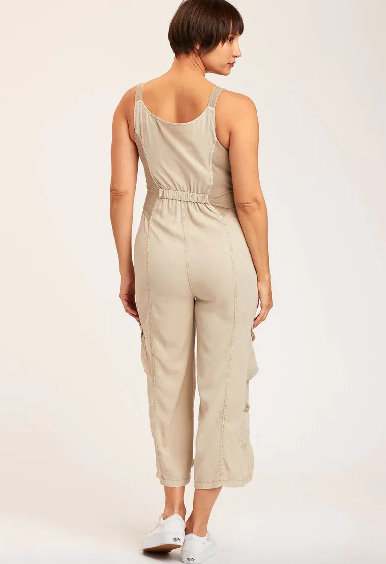 XCVI Malcolm utility Jumpsuit-Khaki